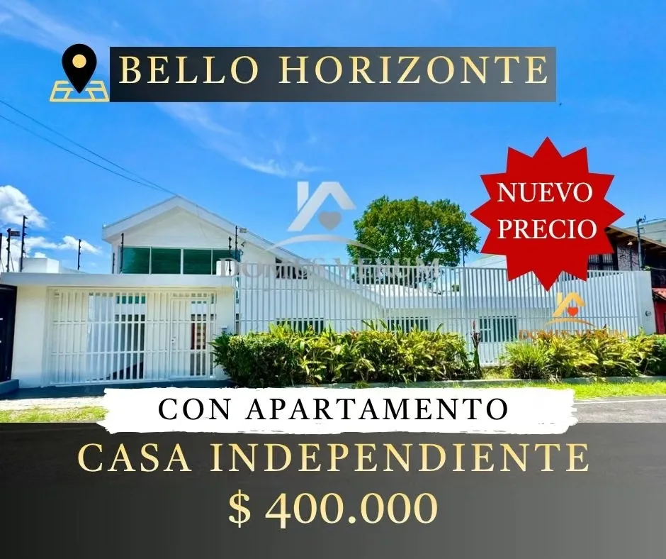 House for Sale in Bello Horizonte with Independent Apartment