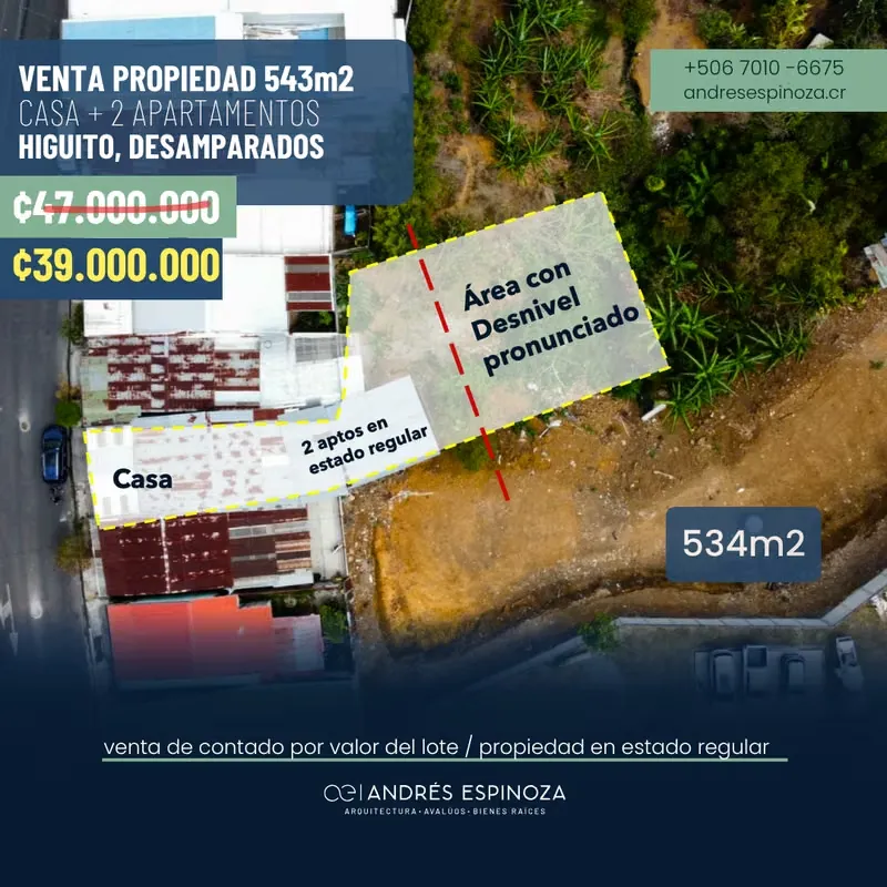 AE ARQUITECTURA | HOUSE FOR SALE IN HIGUITO, DESAMPARADOS AE 1270