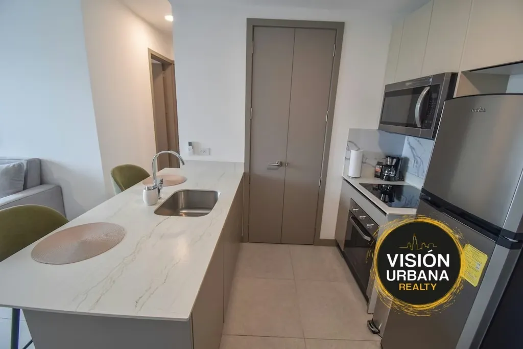 Two-bedroom apartment located on the 14th floor of the Núcleo Sabana Condominium. This single-level apartment offers 61 square meters of living space and is distributed as ...