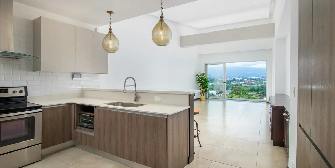 Apartamento 3 habs en Escazú - Dukana - vistas urbanas y montaña