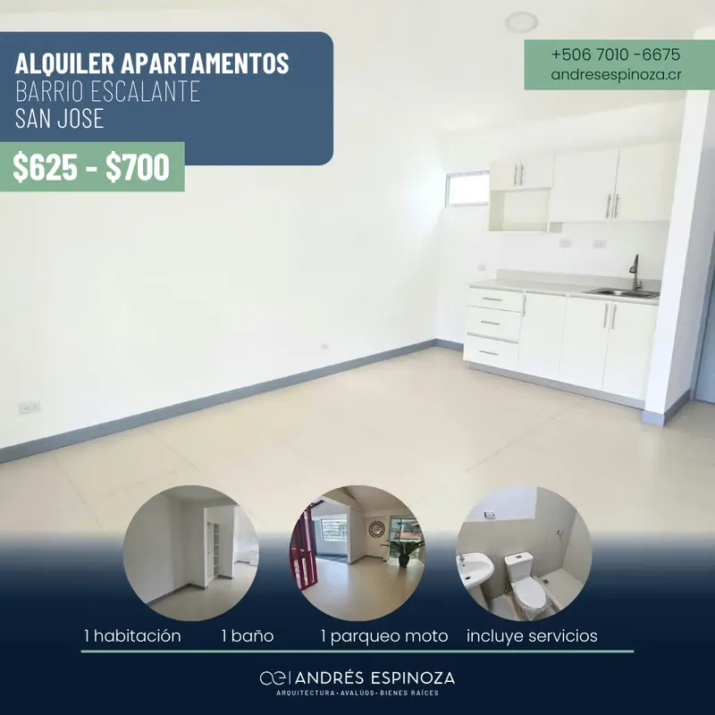 AE ARQUITECTURA | APARTMENTS FOR RENT IN BARRIO ESCALANTE AE 1216