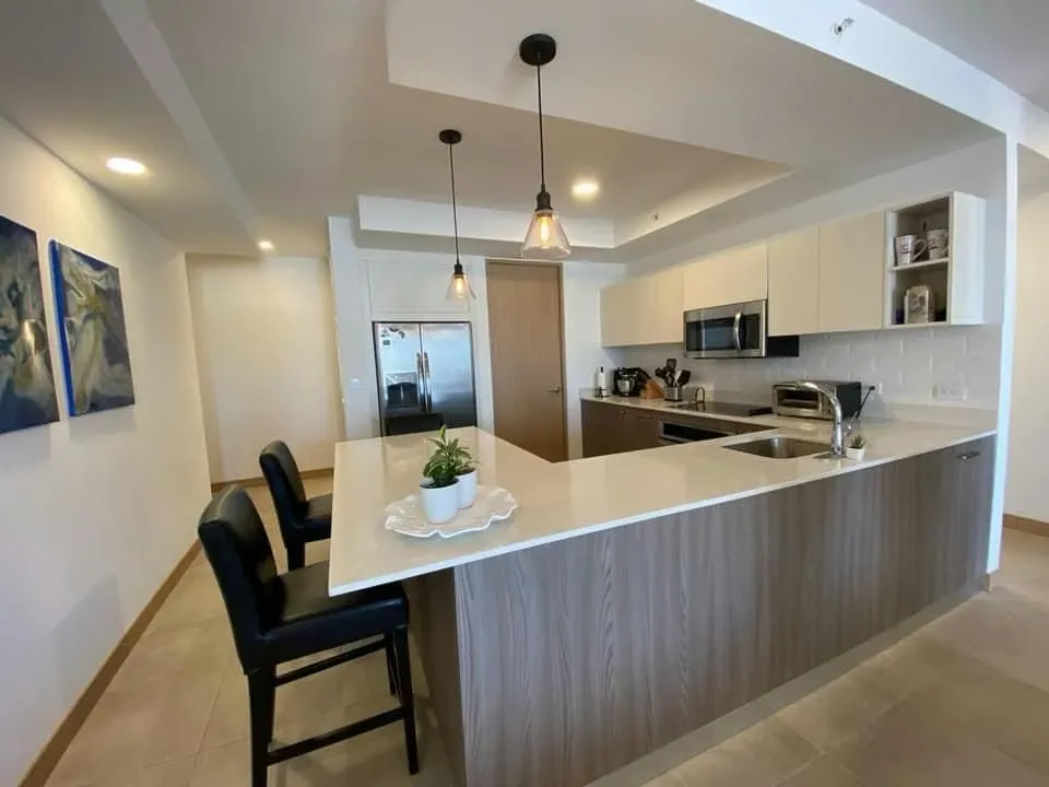 Se alquila apartamento con línea blanca en condominio TriBca en Sabana oeste
