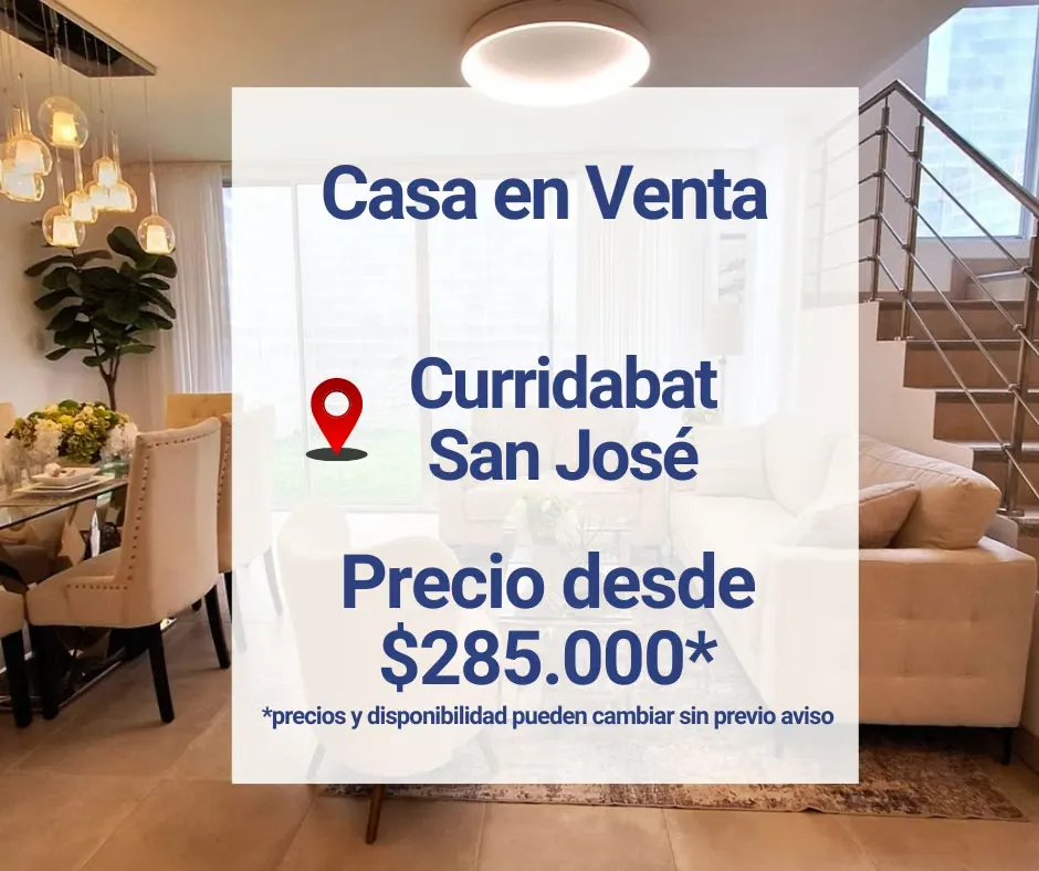 Venta de casas en Curridabat