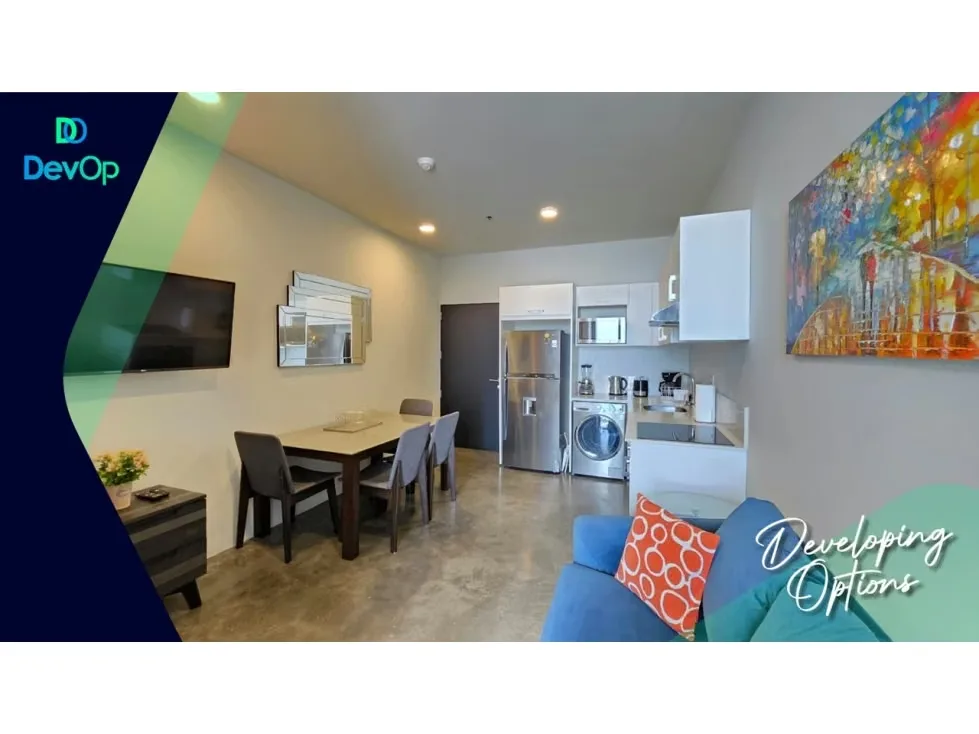 Alquiler de apartamento amueblado, 2 habitaciones y servicios incluidos en San José, Barrio Otoya