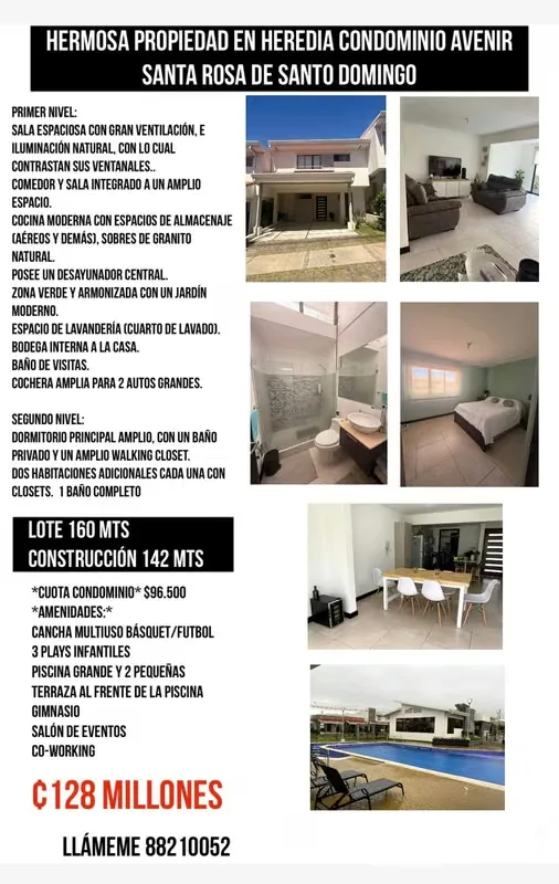 Hermosa casa de dos niveles ubicada en el exclusivo Condominio Avenir, en Santo Domingo de Heredia. Diseñada para brindar comodidad, amplitud y excelente iluminación natural, ideal ... — photo 4