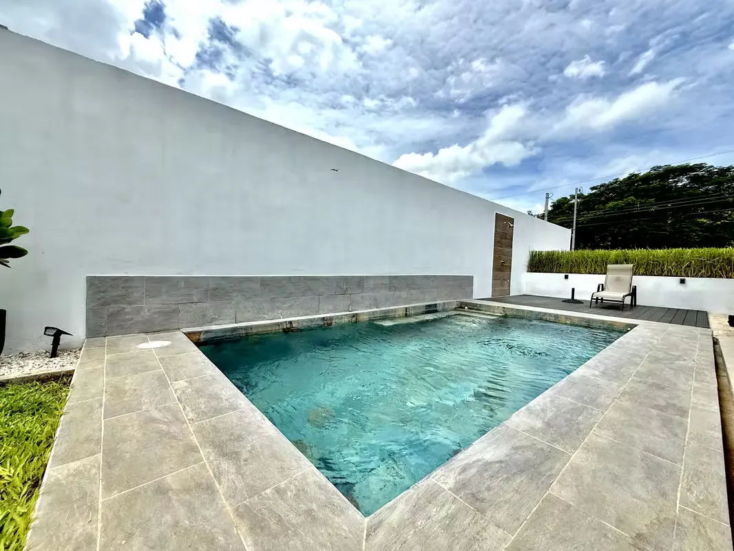 Studio Apartment: Includes kitchen, living room, dining area, bedroom, and private bathroom. ...