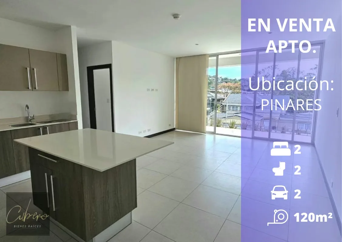 Apartment for sale in a 3rd-floor vertical condominium in Pinares, near Momentum.