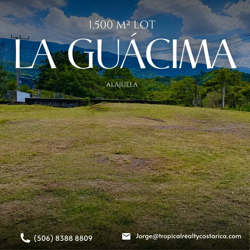 Exclusive Lot for Sale in Las Vueltas, La Guácima – Mountain Views & Ready to Build