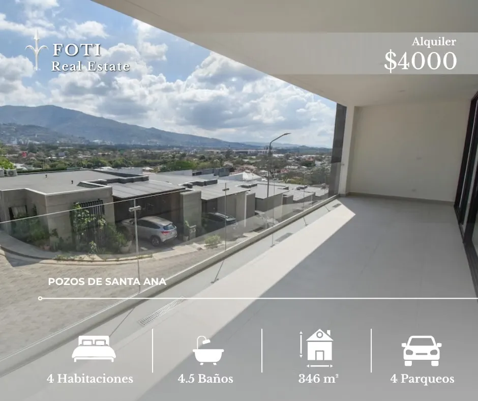 Moderna casa de 3 niveles con amplios espacios, terraza con vista a las montañas y excelente distribución en una ...