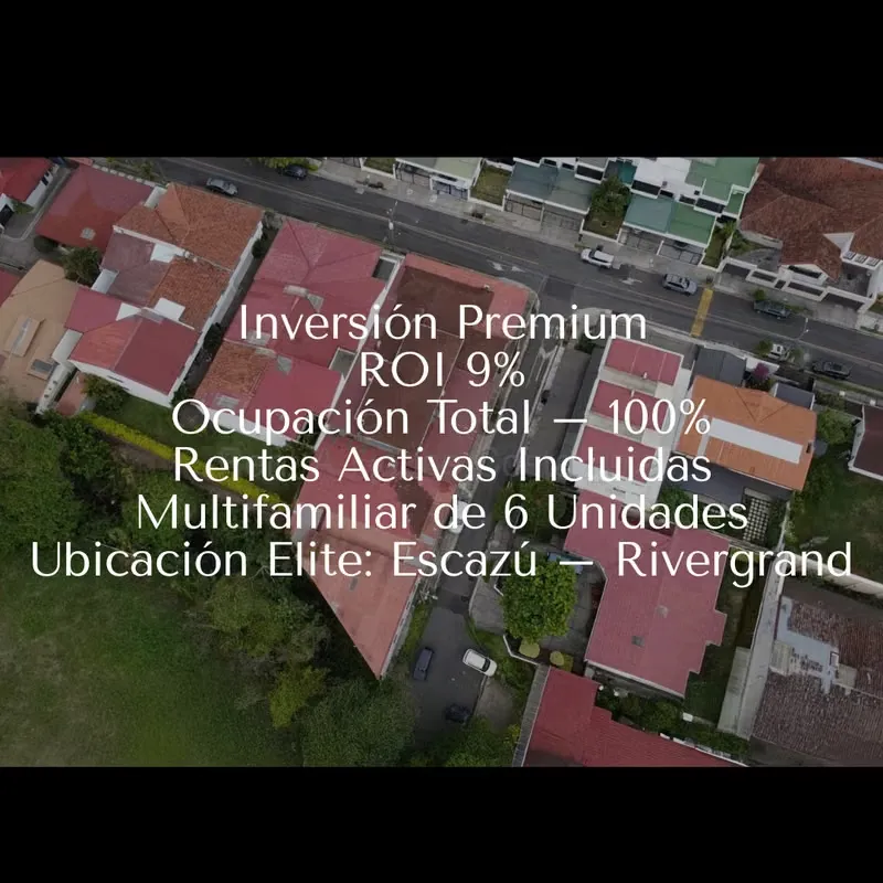 VENTA Propiedad de Inversión 100% Ocupada en Escazú Rivergrand con ROI del 9%