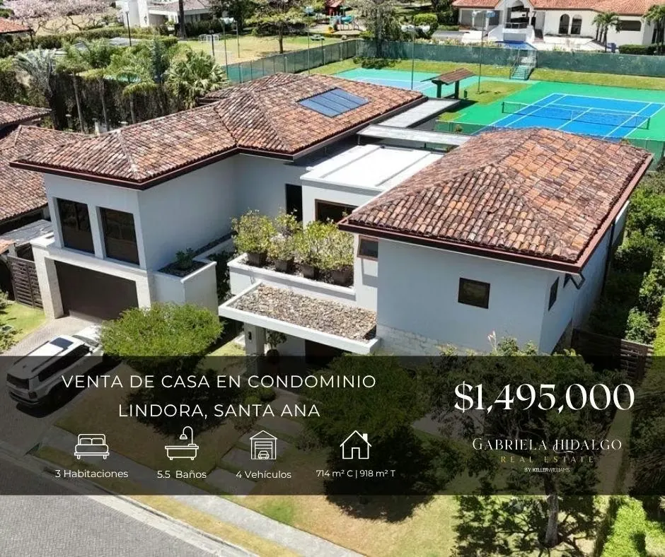 Ubicada en una de las comunidades privadas más prestigiosas de Lindora, esta extraordinaria residencia representa el equilibrio ...