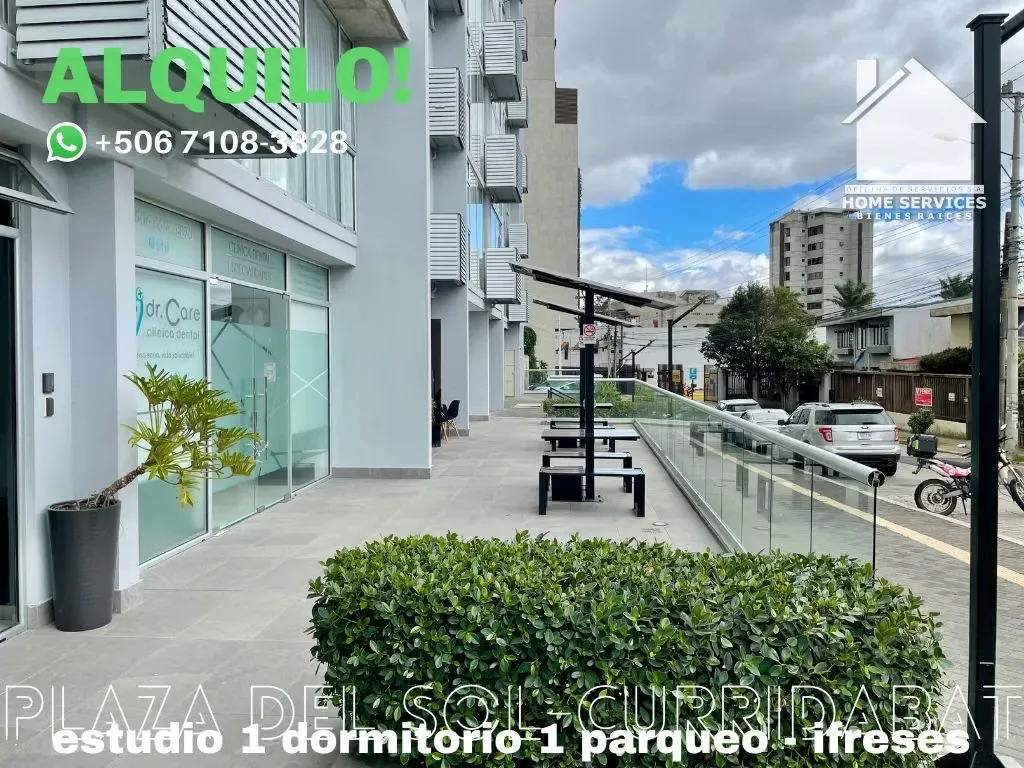 FOR RENT! Furnished Studio 1 Bedroom – Plaza del Sol Curridabat