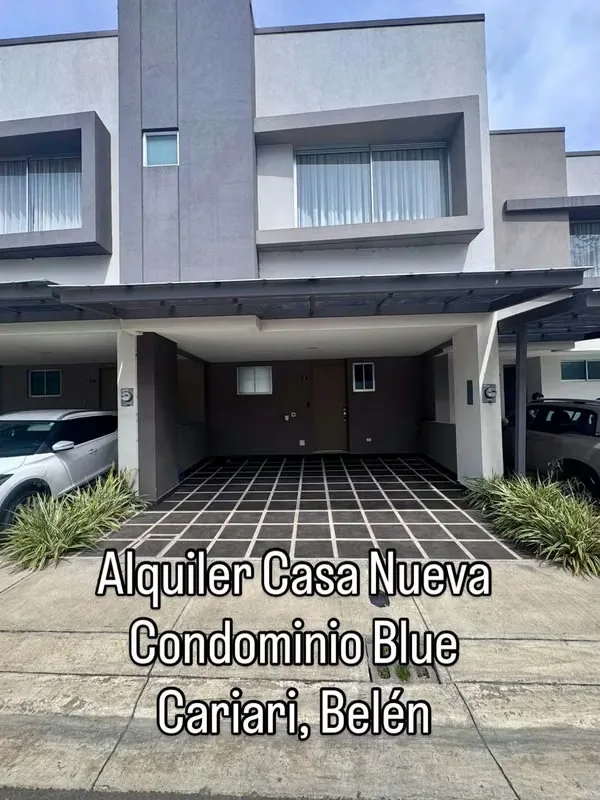 FOR RENT | Brand-New 3-Bedroom Home in Blue Condominium – Cariari, Heredia, Costa Rica