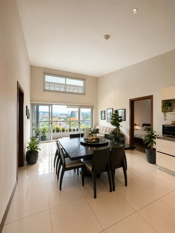 Modern apartment located on the 17th floor, the top floor of the tower, featuring spectacular east-facing views, excellent natural ... — photo 4
