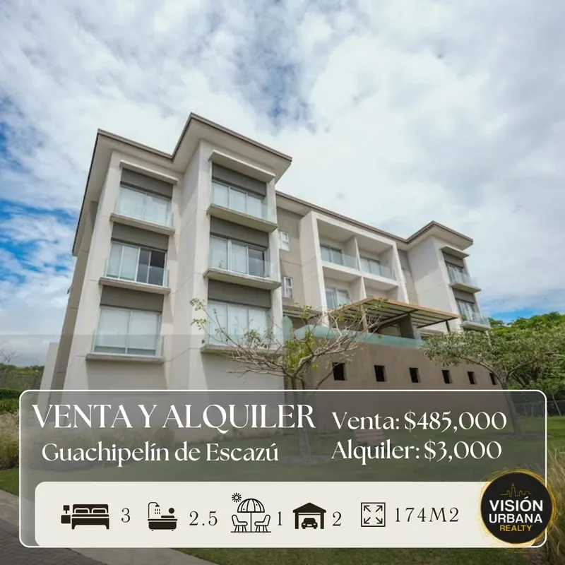 ALQUILER DE APARTAMENTO EN DUKANA GUACHIPELIN , ESCAZÚ