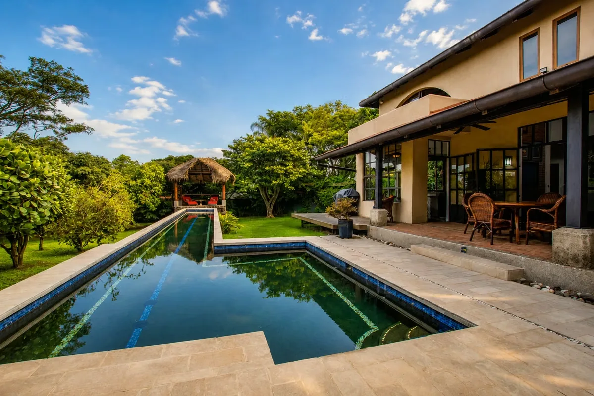 For Sale: Mediterranean-Style Home with Saltwater Pool in Brasil de Santa Ana, Costa Rica