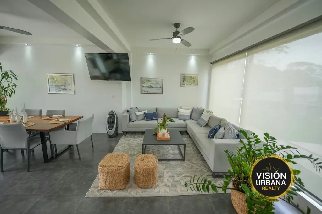 Fully furnished and equipped 2-bedroom house located in the Villa Leona Condominium. This two-story home is distributed as follows: