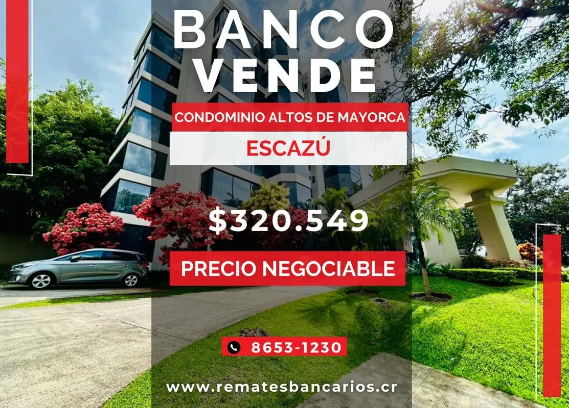 Apartment for sale, Altos de Mayorca Condominium, Escazú, Auction