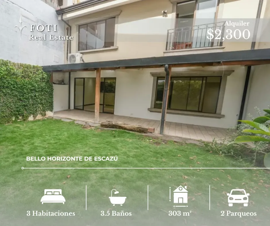 Casa en Alquiler | Condominio Provenza, Bello Horizonte de Escazú