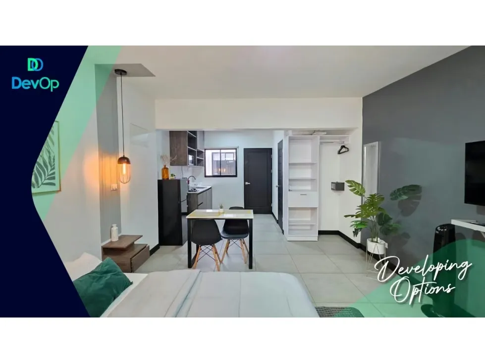 Alquiler de apartamento full amueblado con servicios. Sabanilla