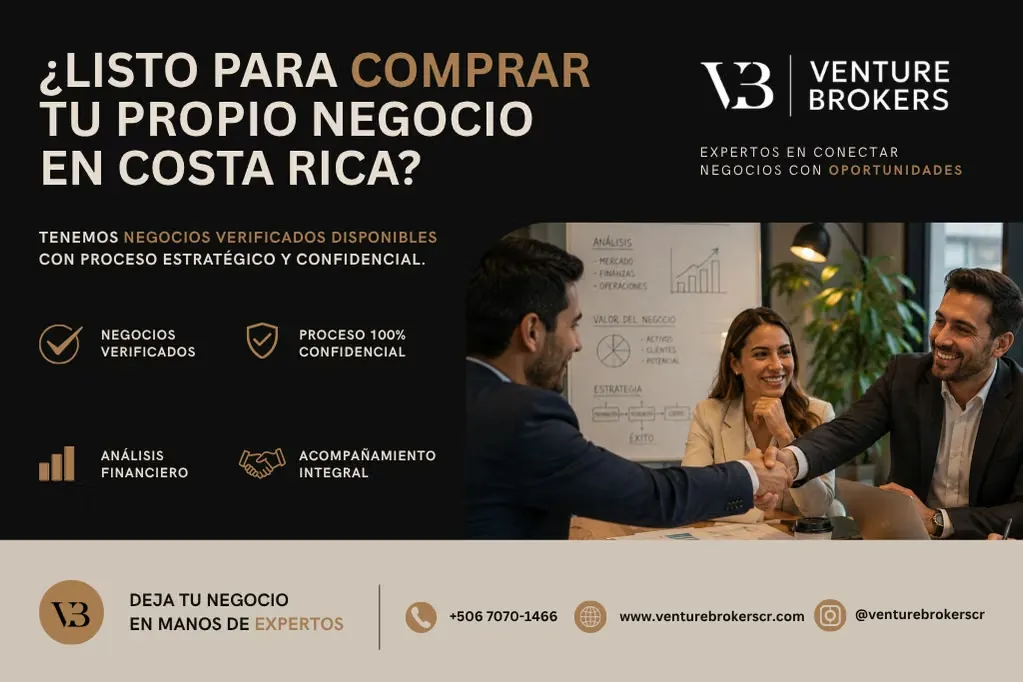 Negocios en Venta en Costa Rica: Operando, Facturando y con Flujo de Caja Positivo