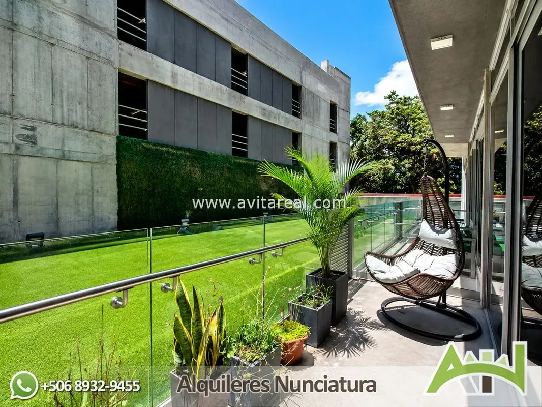 Alquiler de bonito apartamento amueblado en condominio Paradisus - Rohrmoser