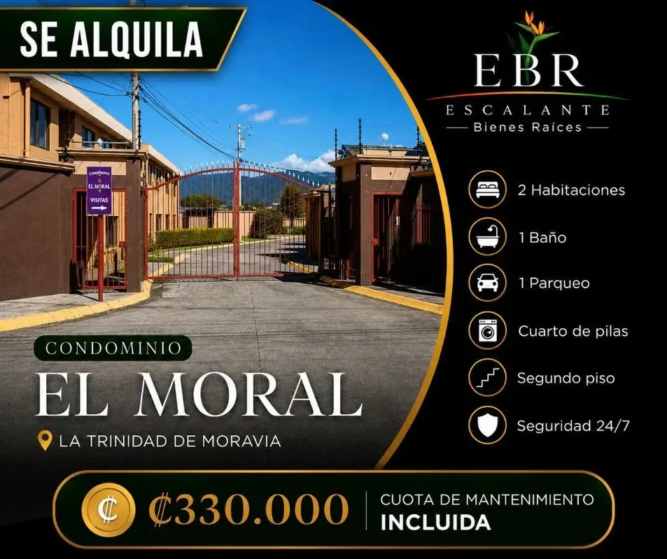 Enjoy the tranquility and security of living in Condominio El Moral, an excellent ...