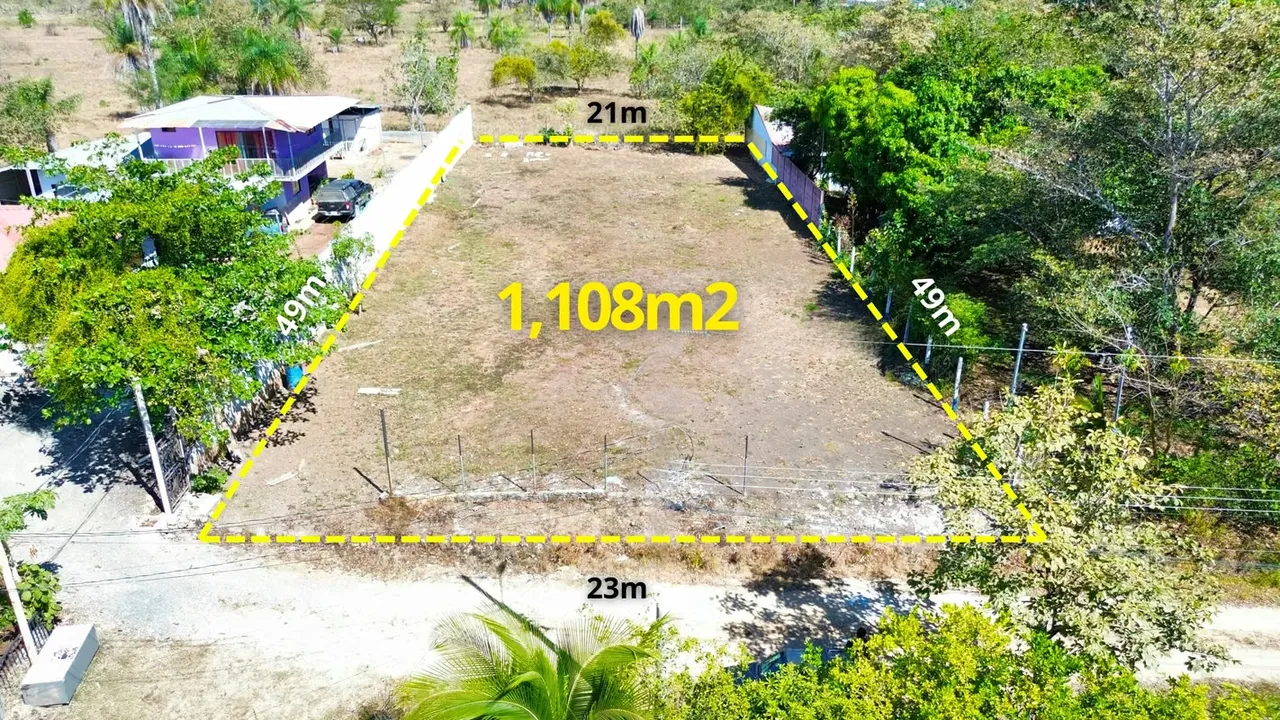 Lote en Venta Coyolar de Orotina 1.108 m2, listo para desarrollo.