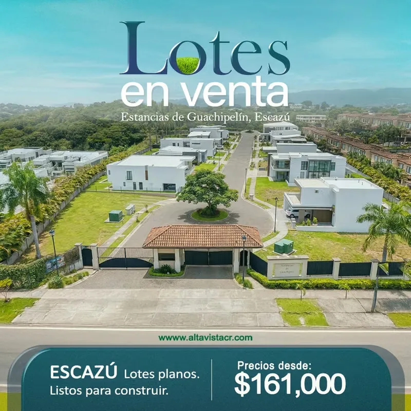 Lotes for sale in Guachipelín de Escazú