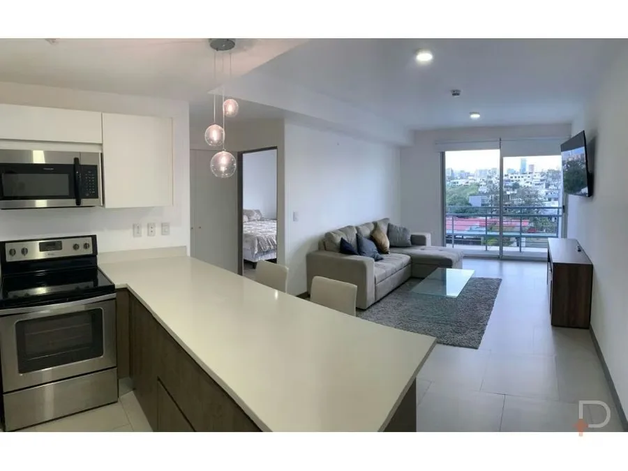 Apartment in the CAIA Condominium, Bello Horizonte, Escazú. It's on the second floor and is currently rented fully furnished. So, It could be purchased as an Airbnb rental, with ...