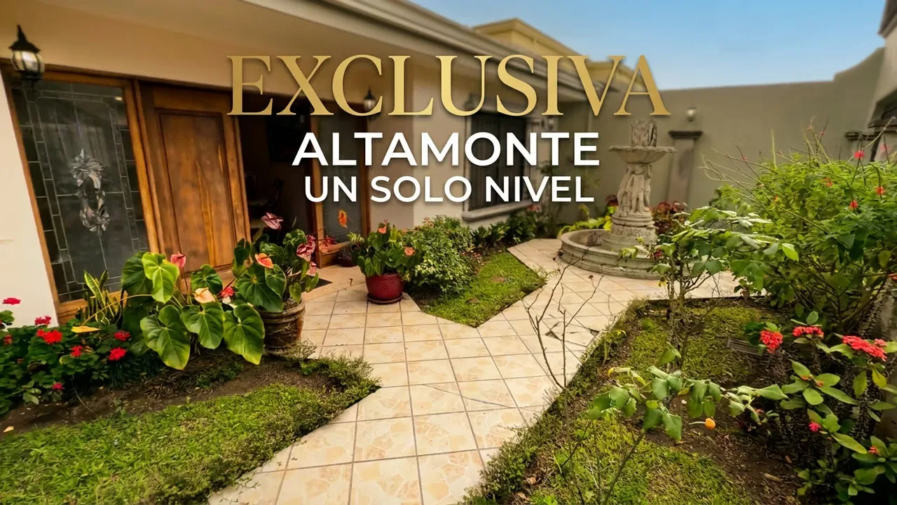 VENTA Casa de Lujo en Altamonte Curridabat | Un Nivel, Jardín Amplio y | 4 Hab y Ubicación Exclusiva ¿Buscas una casa que combine elegancia, amplitud y una ubicación verdaderamente ...