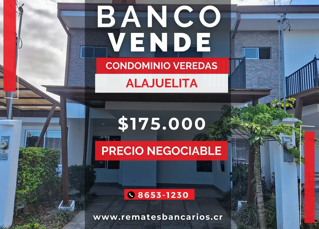 House for sale, Veredas Condominium, Alajuelita, Auction