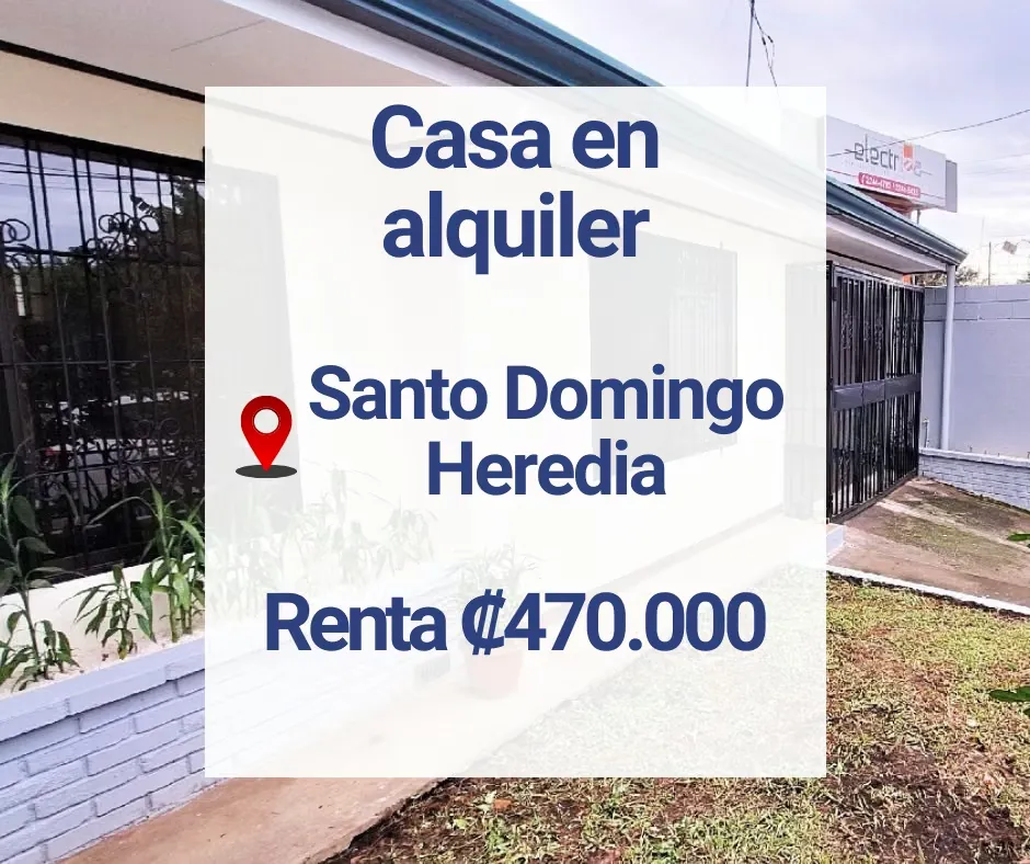 Casa uso mixto en Alquiler, Santo Domingo de Heredia