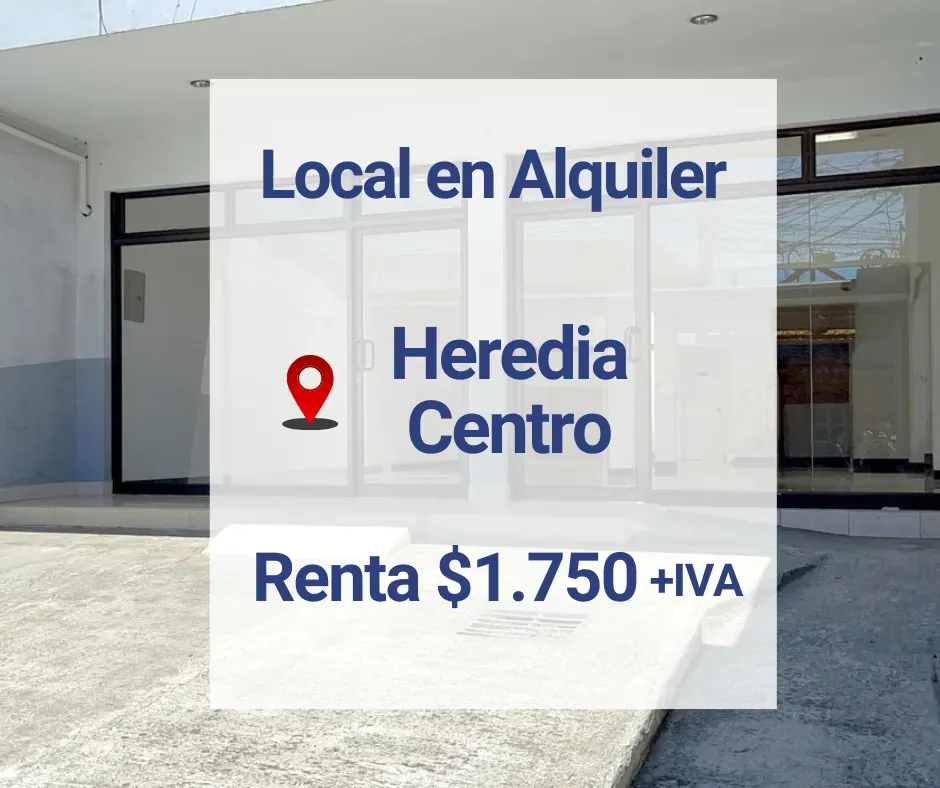 Local comercial en alquiler en Heredia centro
