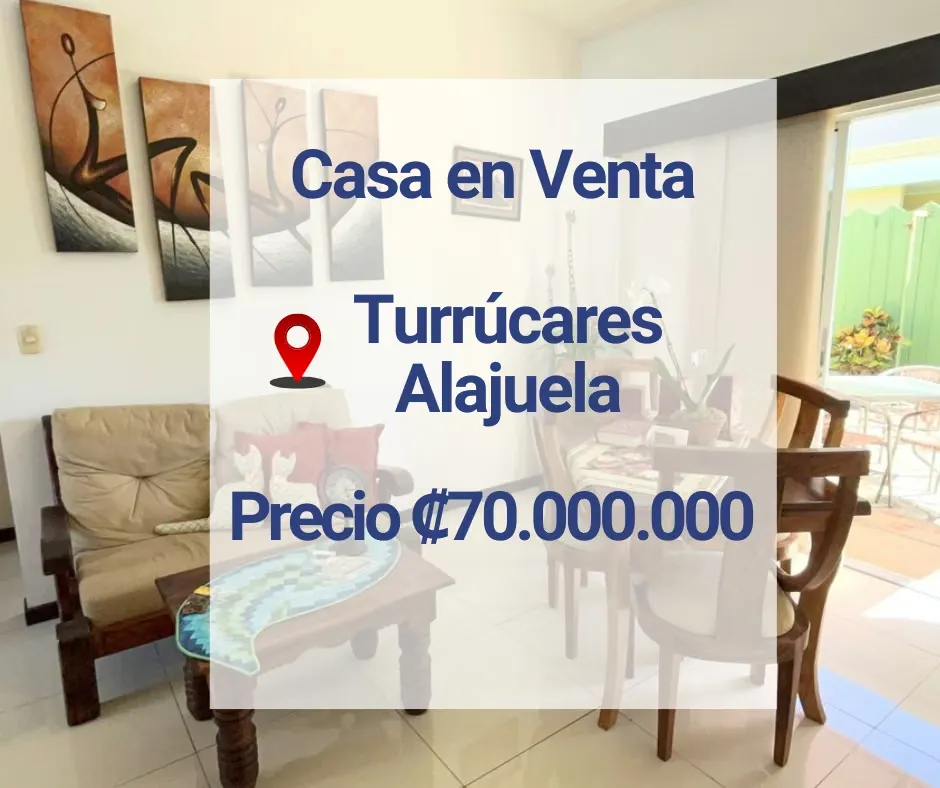 Casa en venta en Turrúcares Alajuela