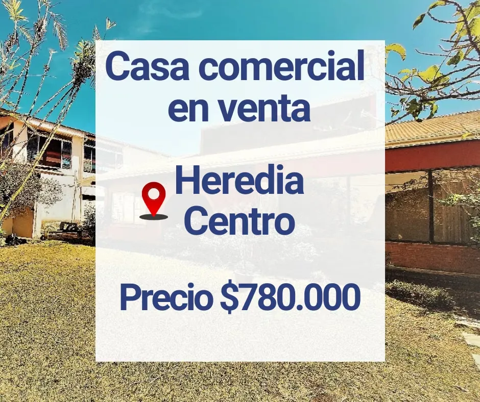 Commercial property for sale in downtown Heredia