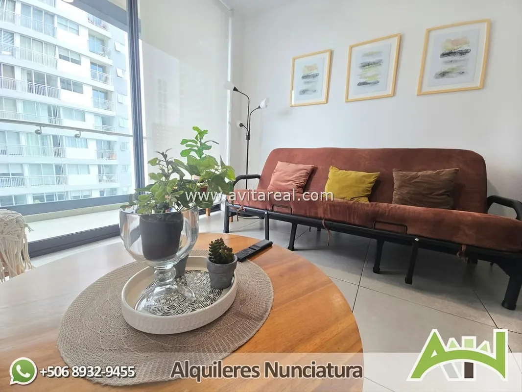 Fully furnished apartment for rent, with water, cable TV, and internet included. Secure, 1 double bed, 1 single bed. 10 minutes from the airport. 2 bedrooms, kitchen, living/dining ...