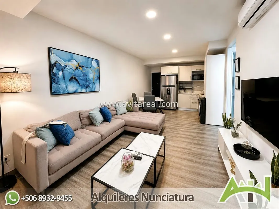 Beautiful, fully furnished 1-bedroom apartment! Apartment with AC and laundry center.