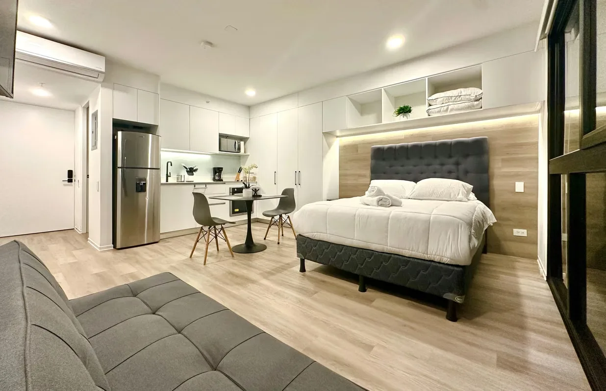 This modern fully furnished studio apartment is located in the prestigious NoTA Escalante building, one of the most ...