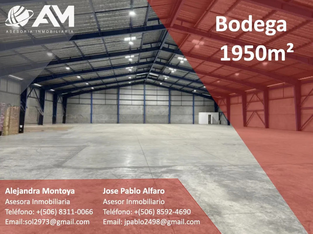 CONTAMOS CON BODEGAS Y NAVES INDUSTRIALES EN TODO EL GAM, CONTACTENOS SERA UN PLACER ...