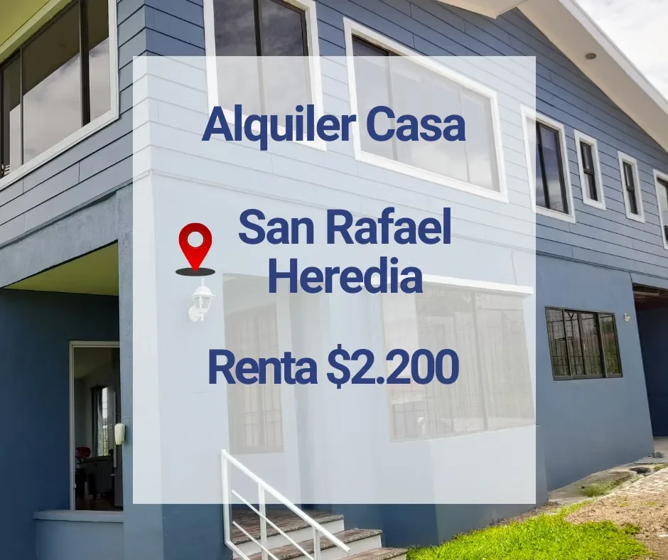 Furnished house for rent in San Rafael de Heredia