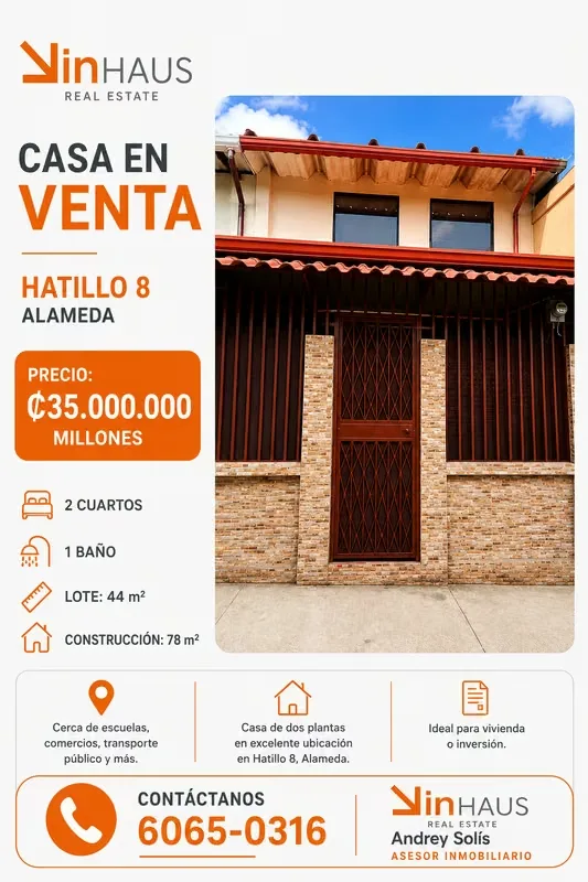 Casa de 2 plantas en venta – Hatillo 8