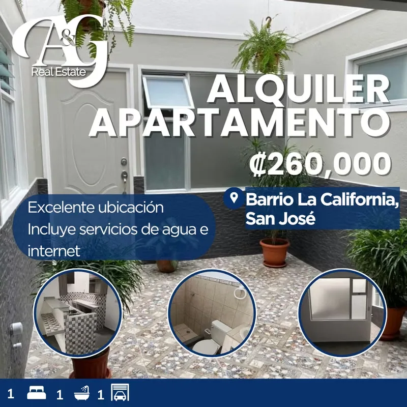 Alquiler de apartamento tipo estudio en Barrio La California (zona Intaco – sector tranquilo)