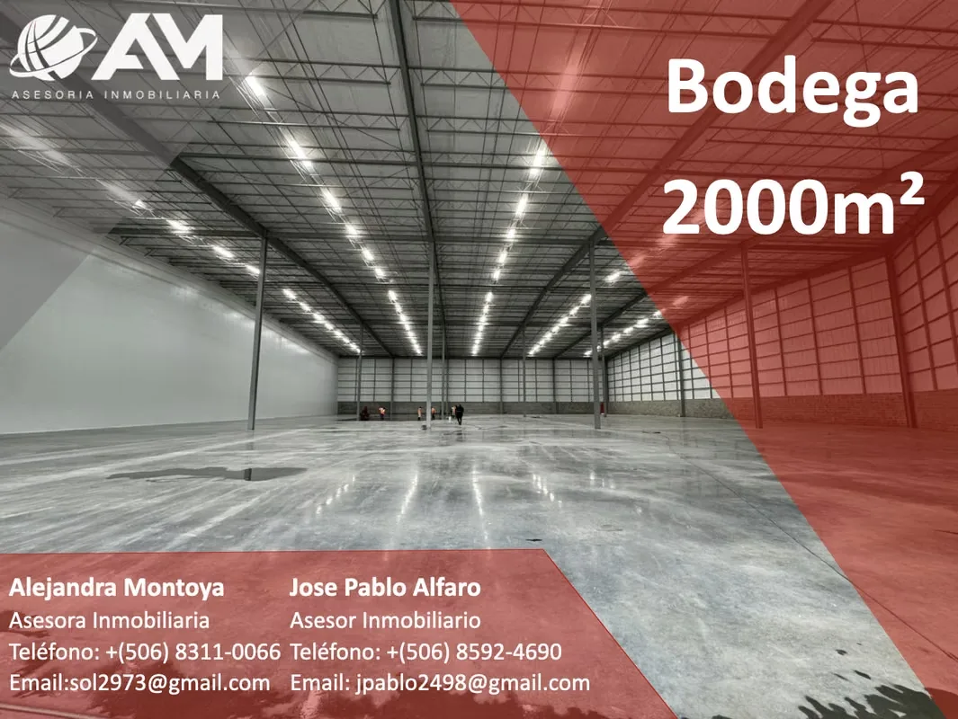 CONTAMOS CON BODEGAS Y NAVES INDUSTRIALES EN TODO EL GAM, CONTACTENOS SERA UN PLACER ...