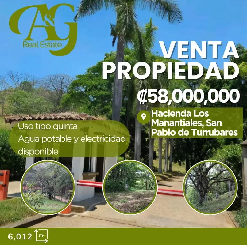 Quinta en venta en Hacienda Los Manantiales, San Pablo de Turrubares