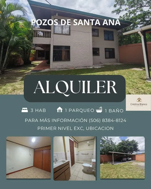 ¡Viva donde todo le queda cerca! Apartamento en alquiler en Pozos de Santa Ana