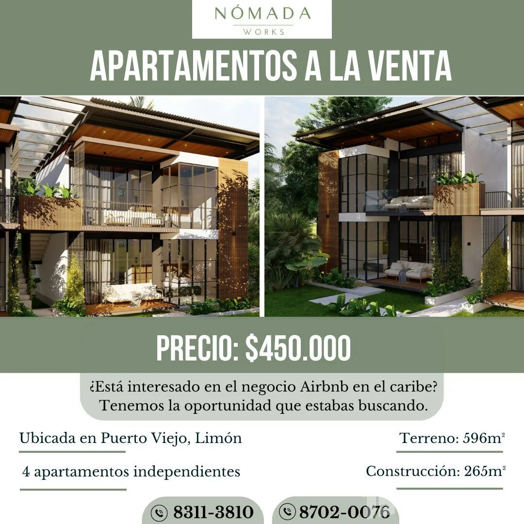 Studio House for Sale in Talamanca, Limon for $450,000