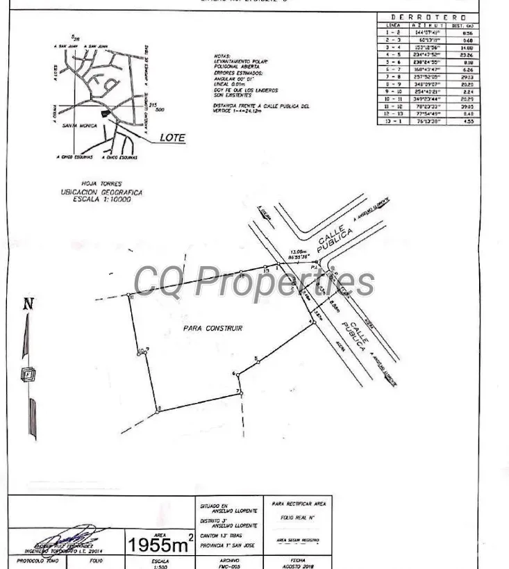 Land for Sale in Tibas, San Jose for $1,072,000 — photo 2