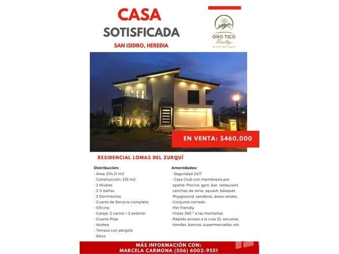 3 Bedroom House for Sale at HEREDIA for $460,000