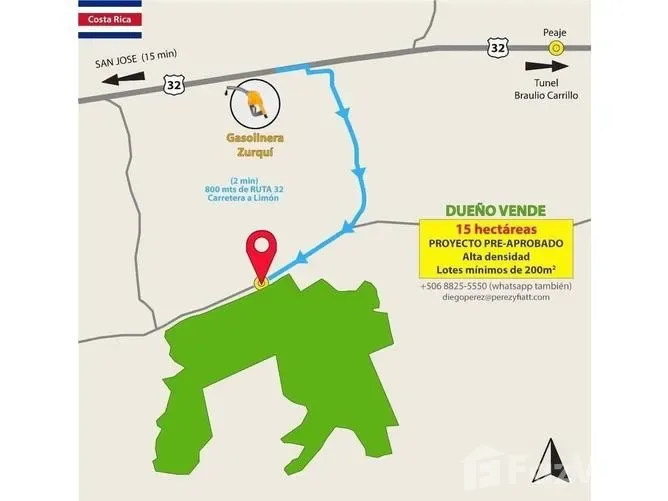 Land for Sale in San Isidro, Heredia for $4,364,400